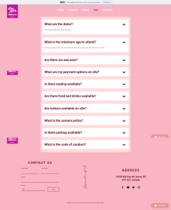 This page was very bland with its single colour background spanning the entire page.